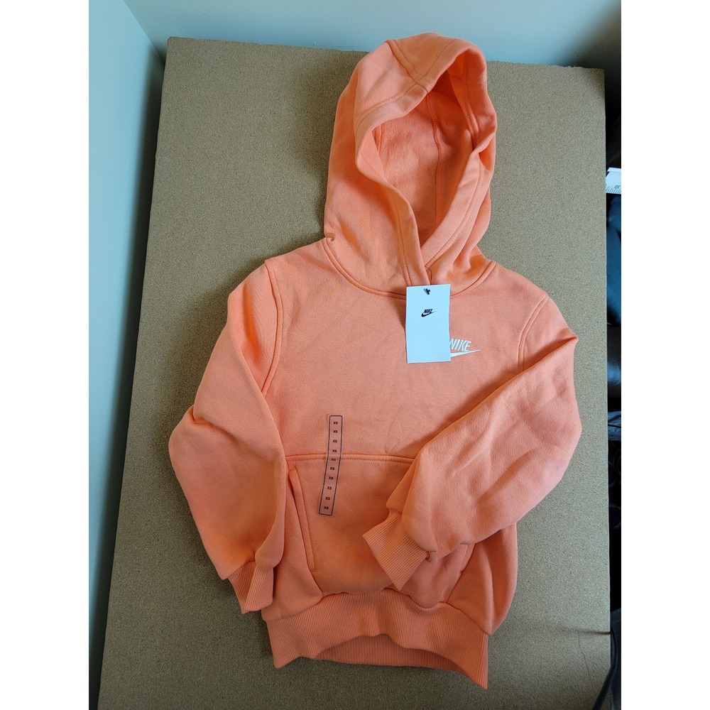 NWT Nike Youth XS Orange Hoodie - Picture 1 of 6